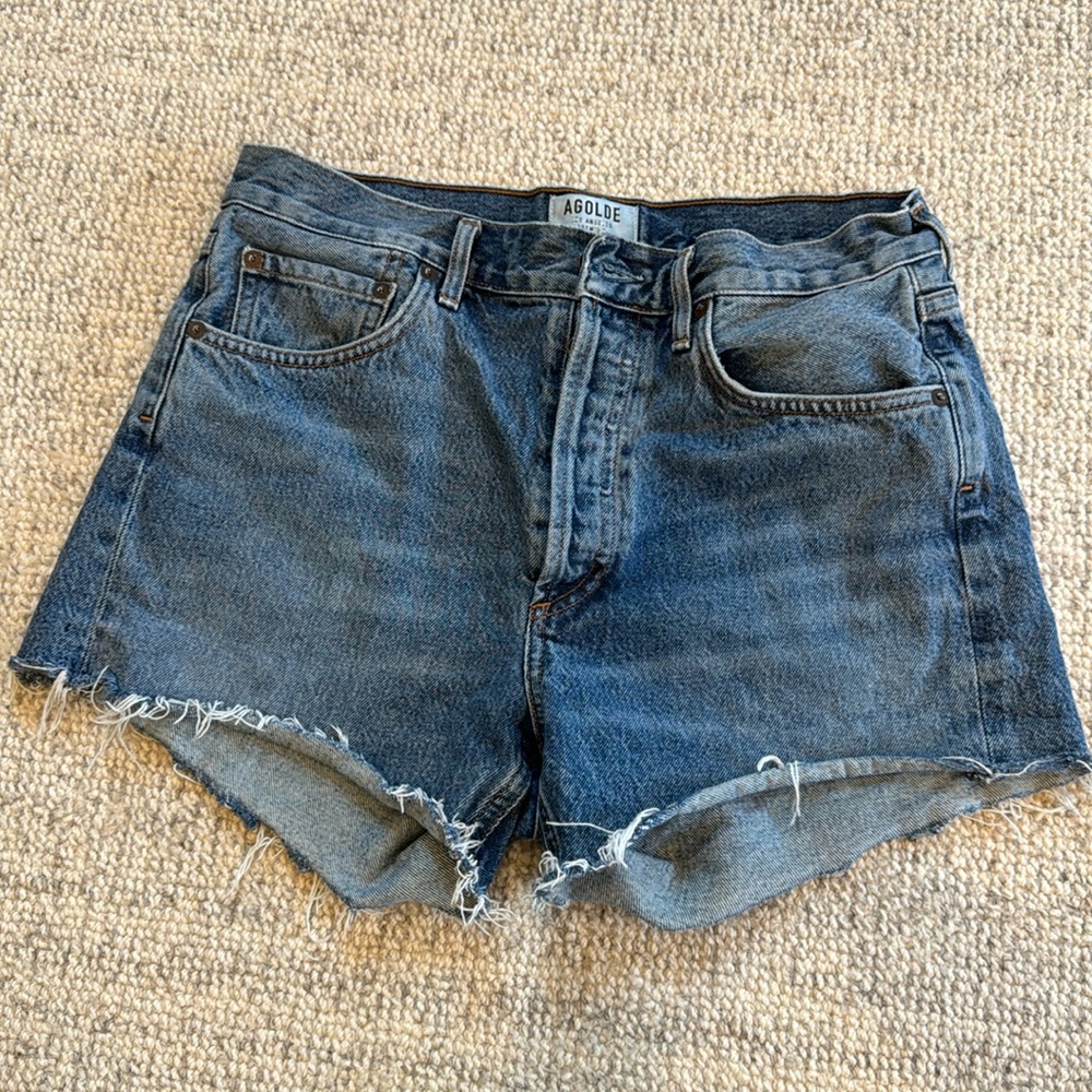 Agolde Parker short, dark wash